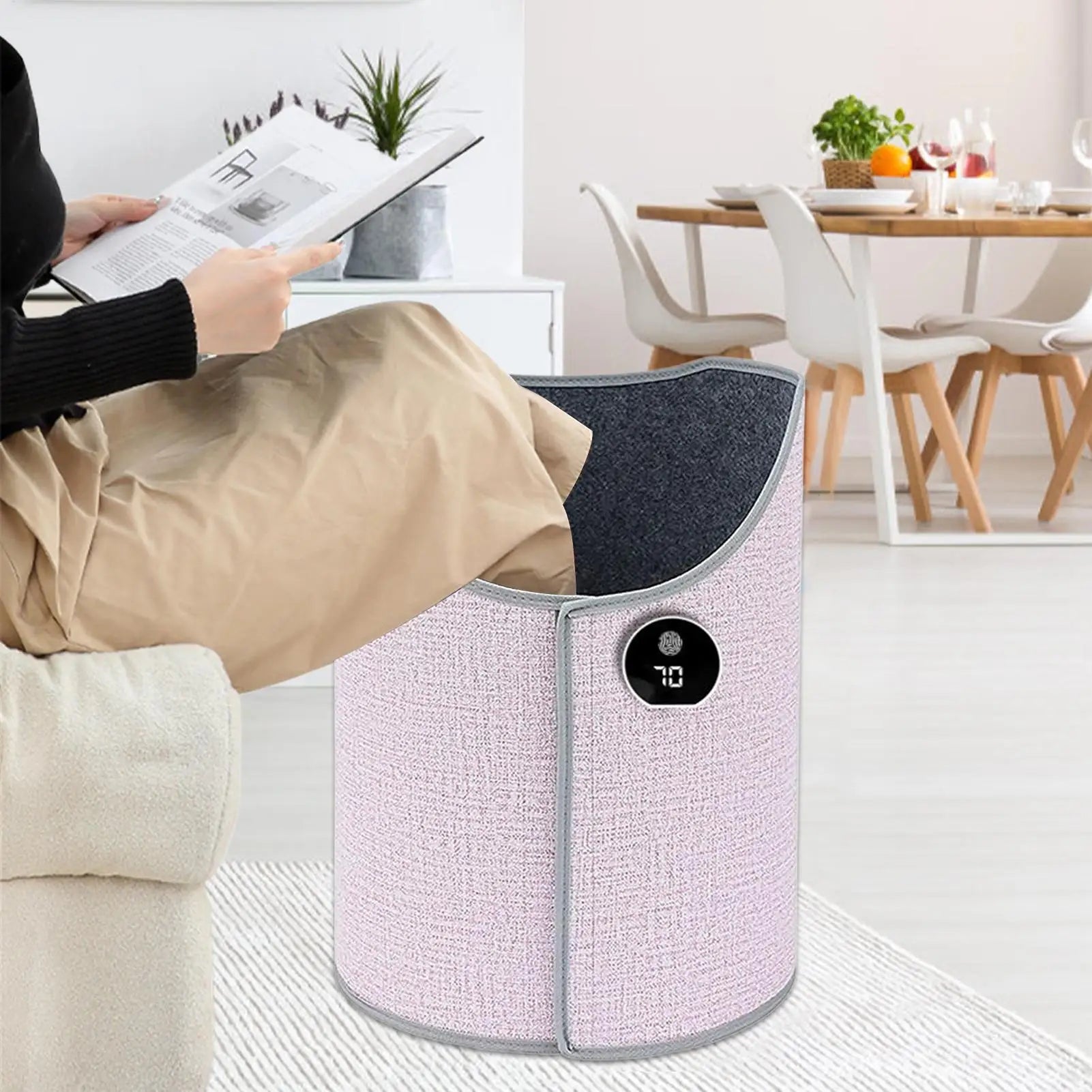 Under Desk Heater Leg Warmer Adjustable Temperature Quiet Electric Foot Warmer for Office Home Working Study Space Heating Pad